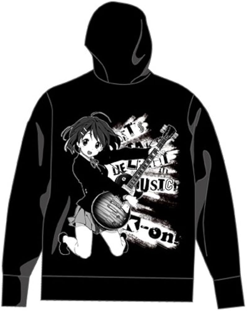 Amazon.co.jp: けいおん! 平沢唯天竺パーカー ブラック サイズ:L : ホビー